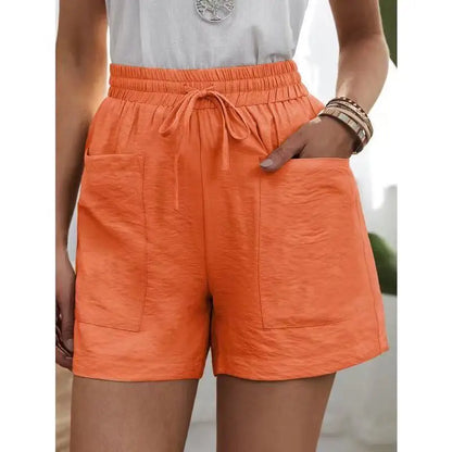 Capri | High-Waist-Leinenshorts