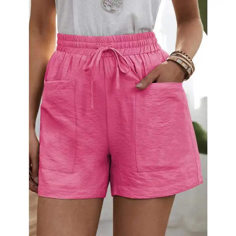 Capri | High-Waist-Leinenshorts