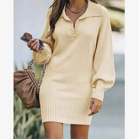 Bruma | Strickkleid mit Laternenärmeln
