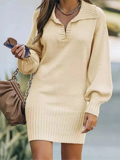 Bruma | Strickkleid mit Laternenärmeln