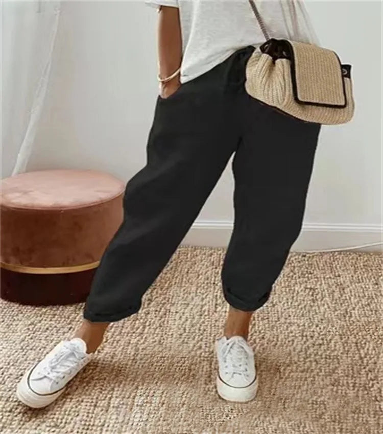 Jade | Knöchellange Wide-Leg-Hose