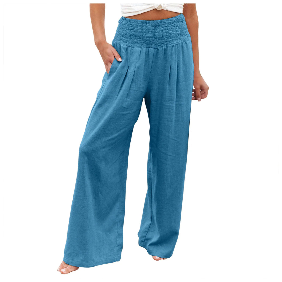 Iris | Wide-Leg-Hose mit Schmokbund