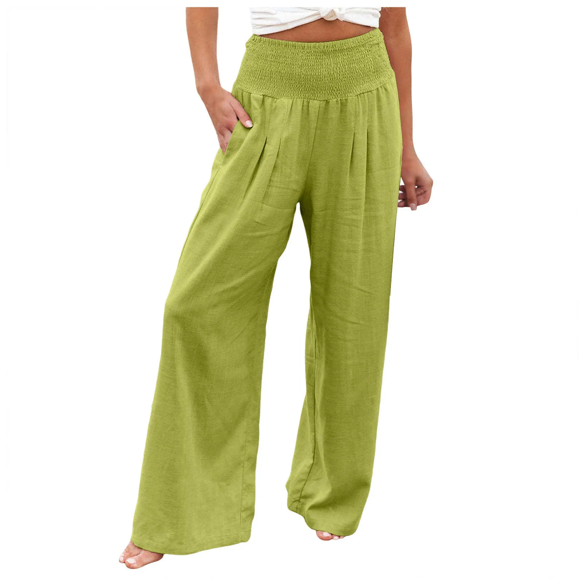 Iris | Wide-Leg-Hose mit Schmokbund