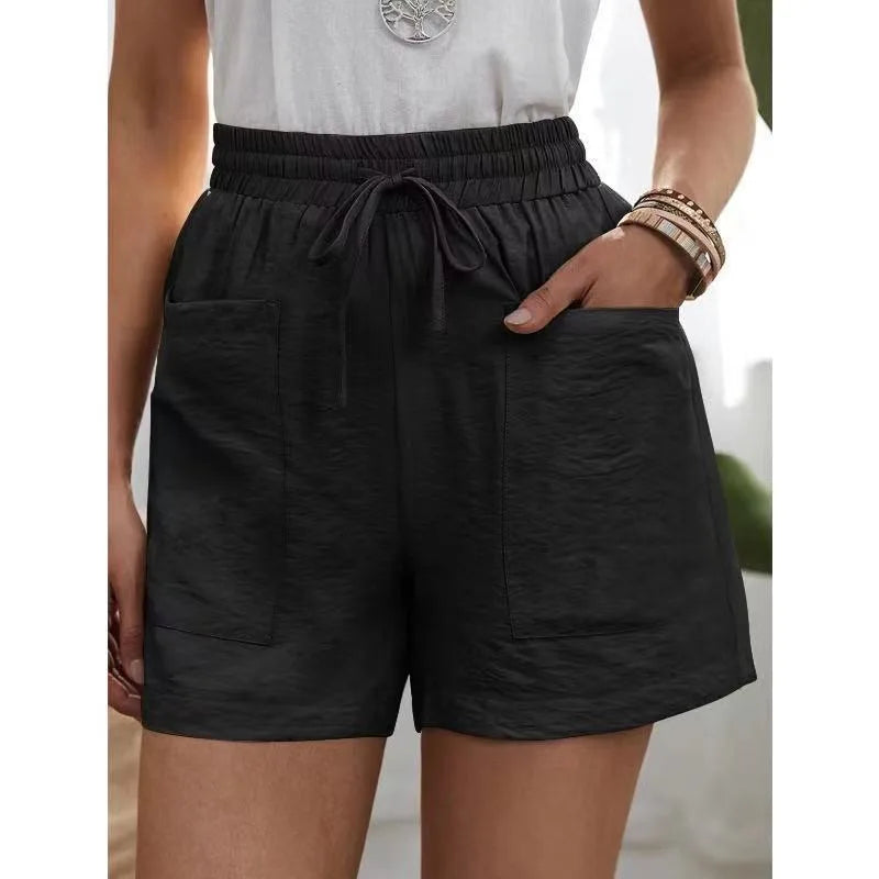 Capri | High-Waist-Leinenshorts