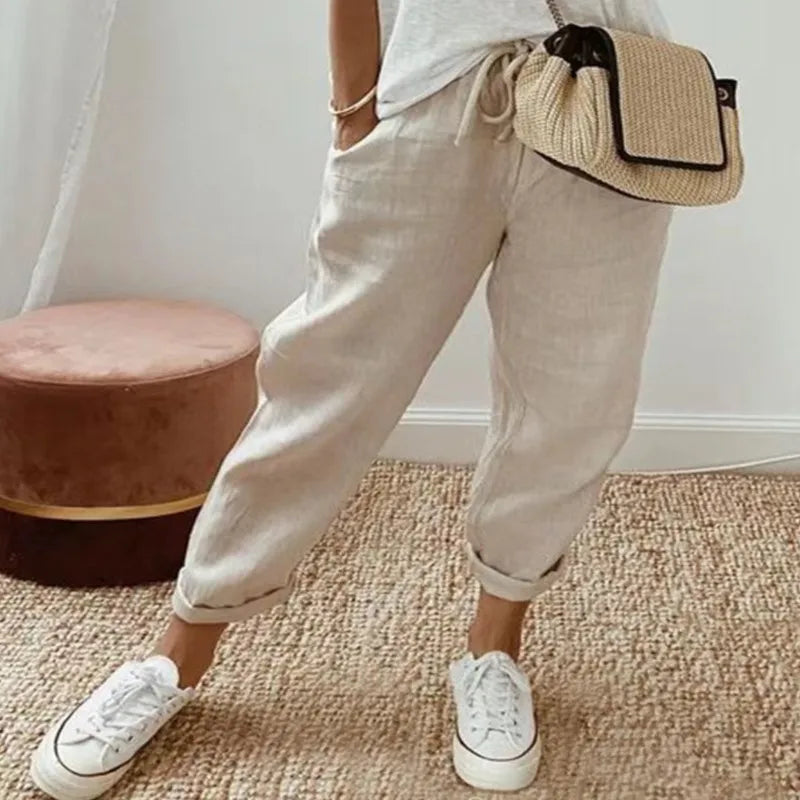 Jade | Knöchellange Wide-Leg-Hose