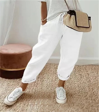 Jade | Knöchellange Wide-Leg-Hose