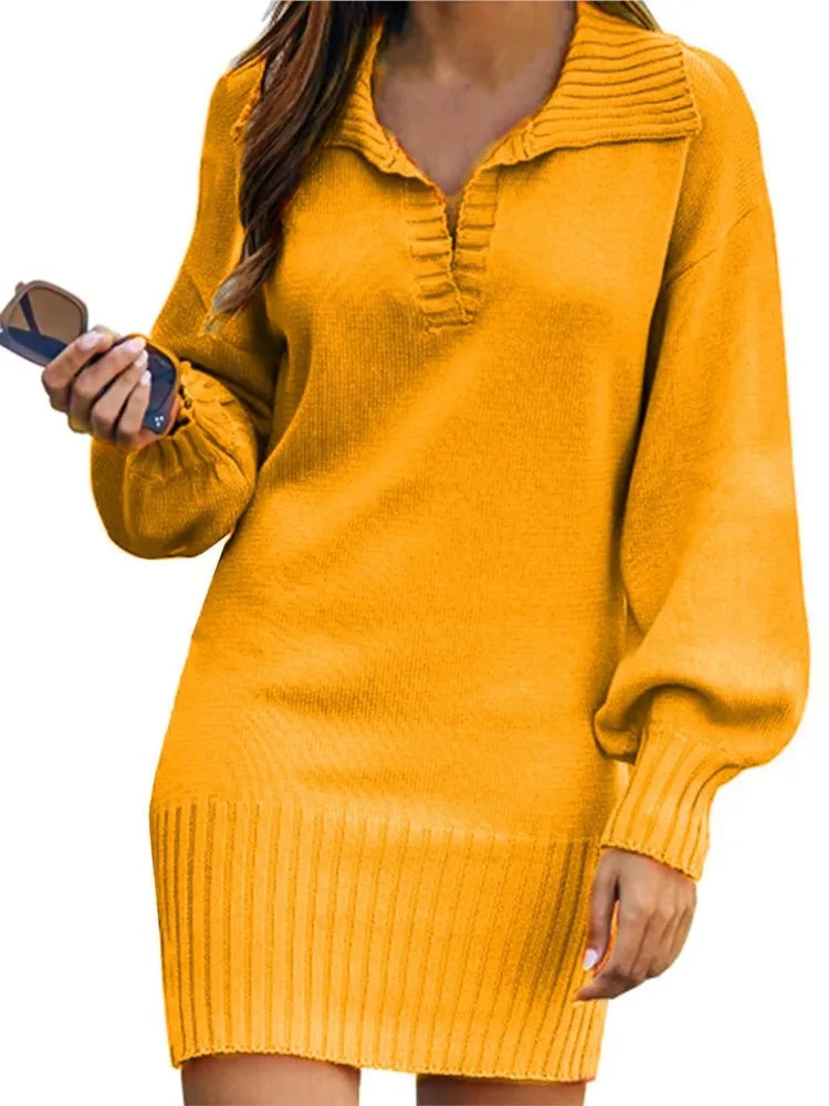 Bruma | Strickkleid mit Laternenärmeln