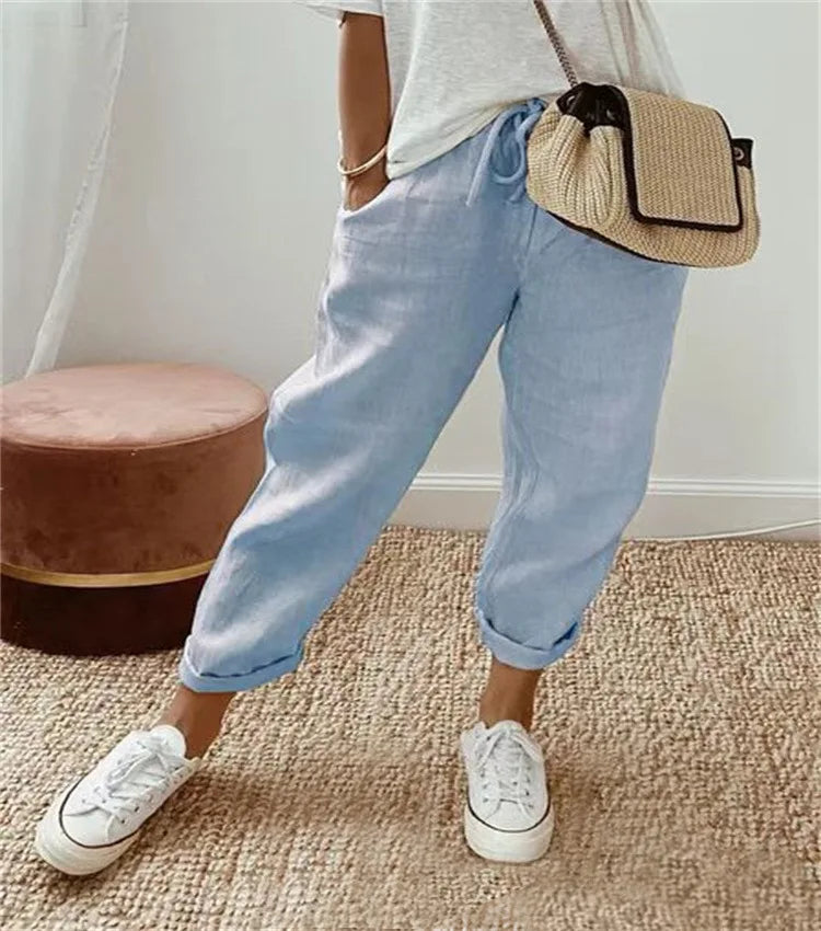 Jade | Knöchellange Wide-Leg-Hose
