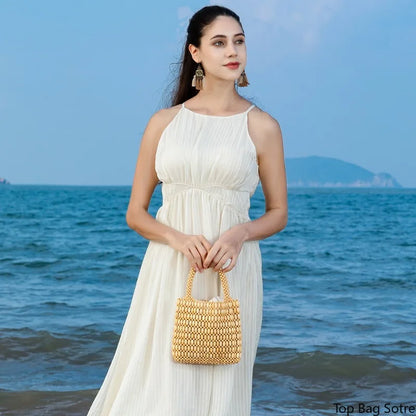 Rocio | Shopper mit Holzperlen