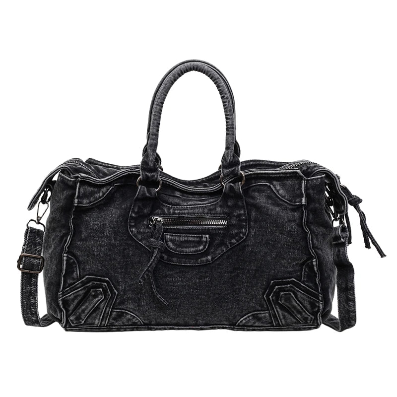 Lucia | Großer Denim-Shopper