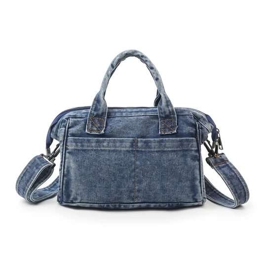 Delfina | Kissen-Shopper aus Used-Denim