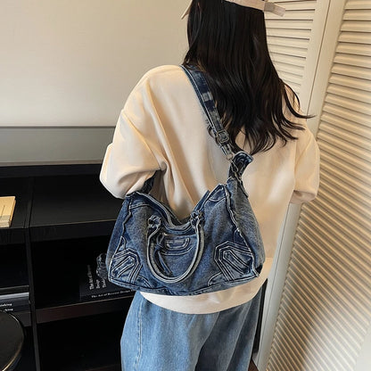 Lucia | Großer Denim-Shopper