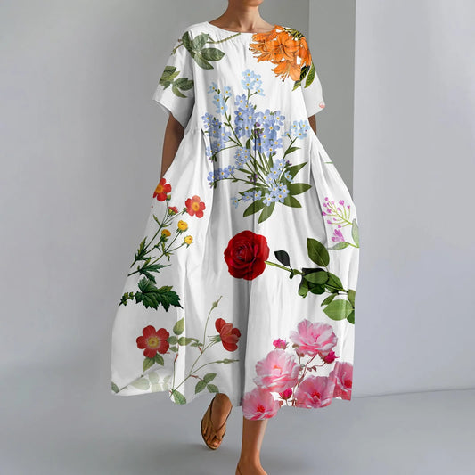 JUTTA | LIGHT MAXI DRESS WITH A BEAUTIFUL FLORAL PRINT