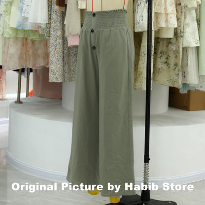 Ibiza | Wide-Leg-Hose aus Baumwoll-Leinen