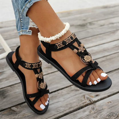 Vela | Perlenbesetzte römische Sandalen
