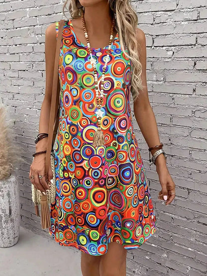 Isla | Off-Shoulder-Print-Minikleid