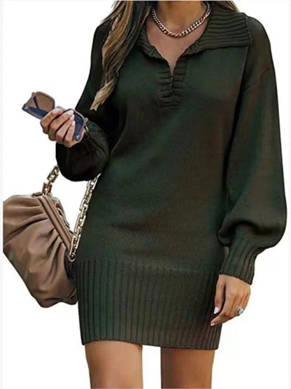 Bruma | Strickkleid mit Laternenärmeln