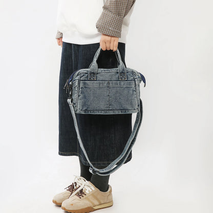 Delfina | Kissen-Shopper aus Used-Denim