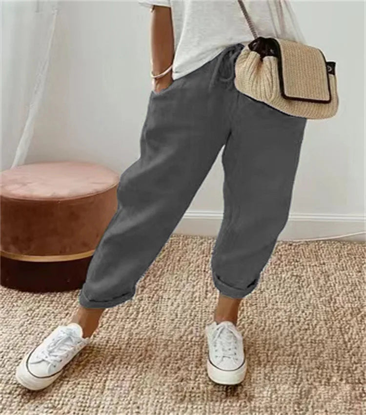 Jade | Knöchellange Wide-Leg-Hose