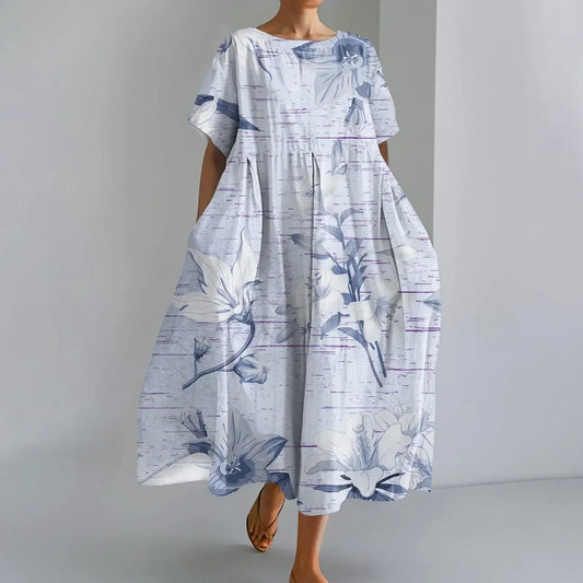 JUTTA | LIGHTWEIGHT MAXI DRESS WITH STUNNING FLORAL PRINT