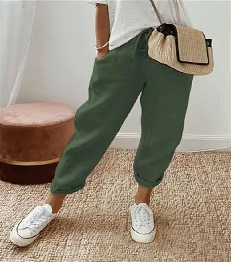 Jade | Knöchellange Wide-Leg-Hose