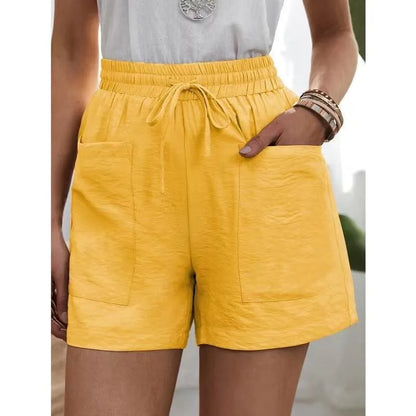 Capri | High-Waist-Leinenshorts