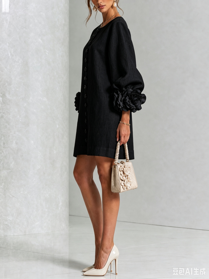 MARIETTA | SCULPTURAL SHIFT DRESS