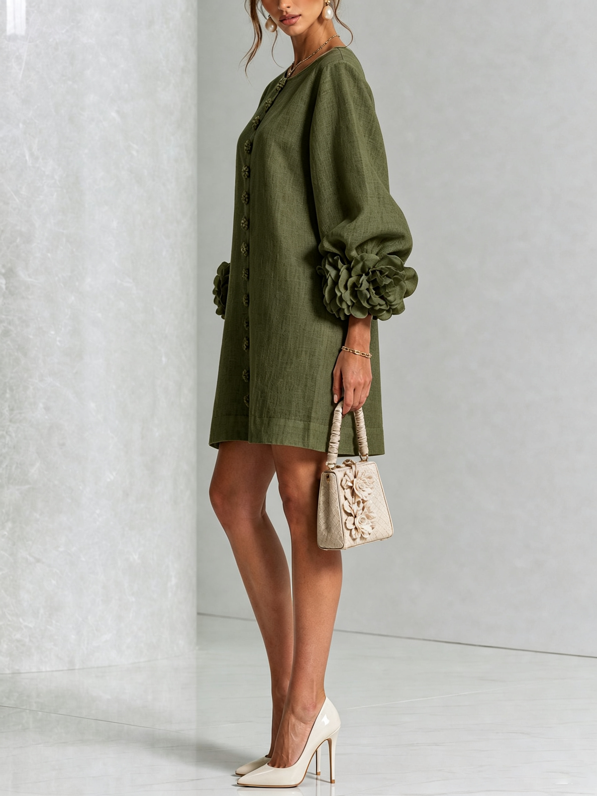 MARIETTA | SCULPTURAL SHIFT DRESS