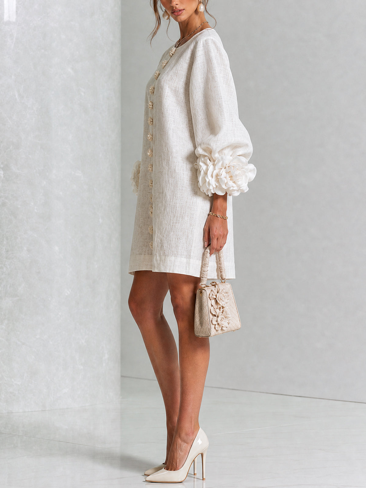 MARIETTA | SCULPTURAL SHIFT DRESS