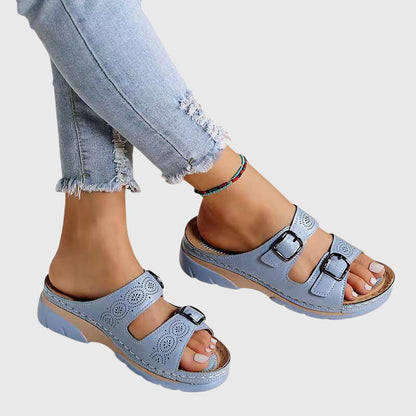 DIORA | ORTHOPEDIC LEATHER SANDALS