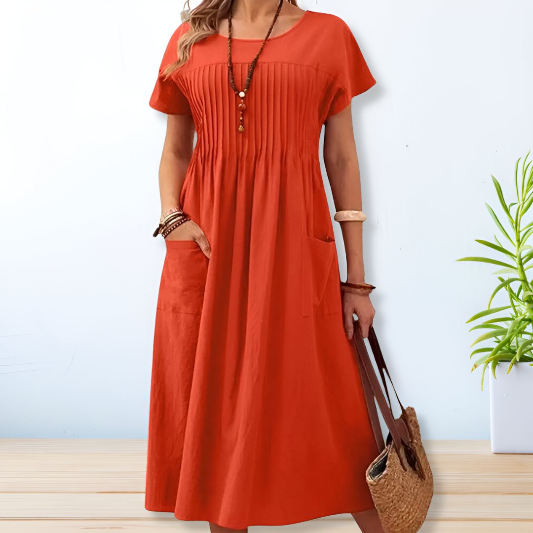 GWENDOLINE | RELAXED FIT DAY DRESS WITH TUMMY COVERAGE