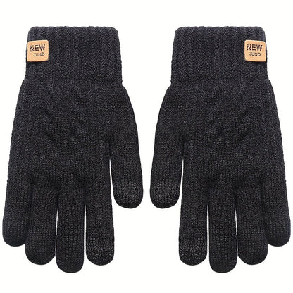 FLEECE-LINED KNIT GLOVES