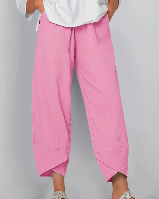 GLENDA | ASYMMETRICAL CROPPED TROUSERS