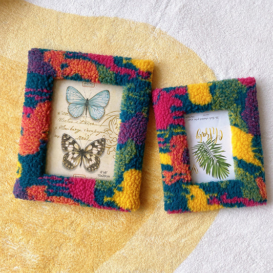 MARVENA | COLORFUL TUFTED PHOTO FRAME