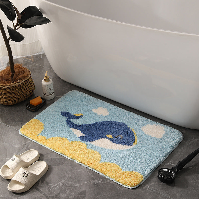 OCEANWHIM | CUTE WHALE NON-SLIP BATH MAT