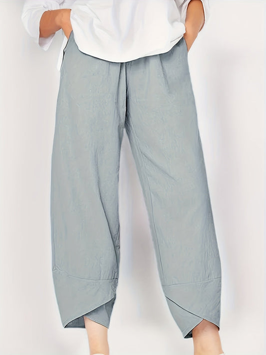GLENDA | ASYMMETRICAL CROPPED TROUSERS