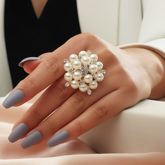 BLOSSOM | PEARL BLOOM ADJUSTABLE RING