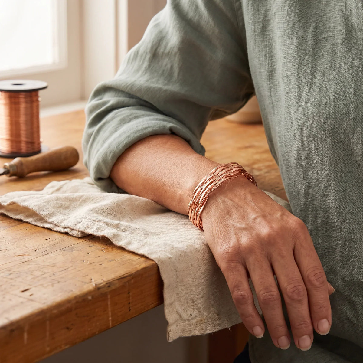 MABEL | WISP COPPER BRACELET