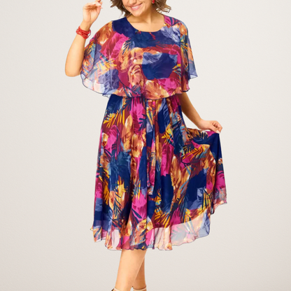 JUDITH | COMFORTABLE PLUS SIZE CHIFFON DRESS