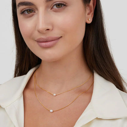 SERAPHINA | SOPHISTICATED LAYERED PEARL NECKLACE