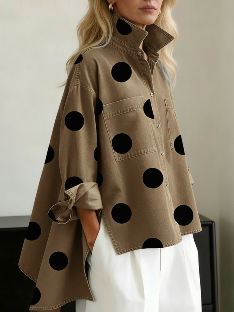 BRIGITTA | POLKA DOT OVERSHIRT