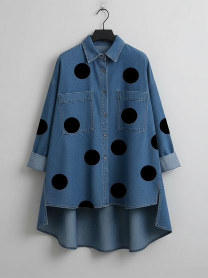 BRIGITTA | POLKA DOT OVERSHIRT