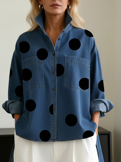 BRIGITTA | POLKA DOT OVERSHIRT
