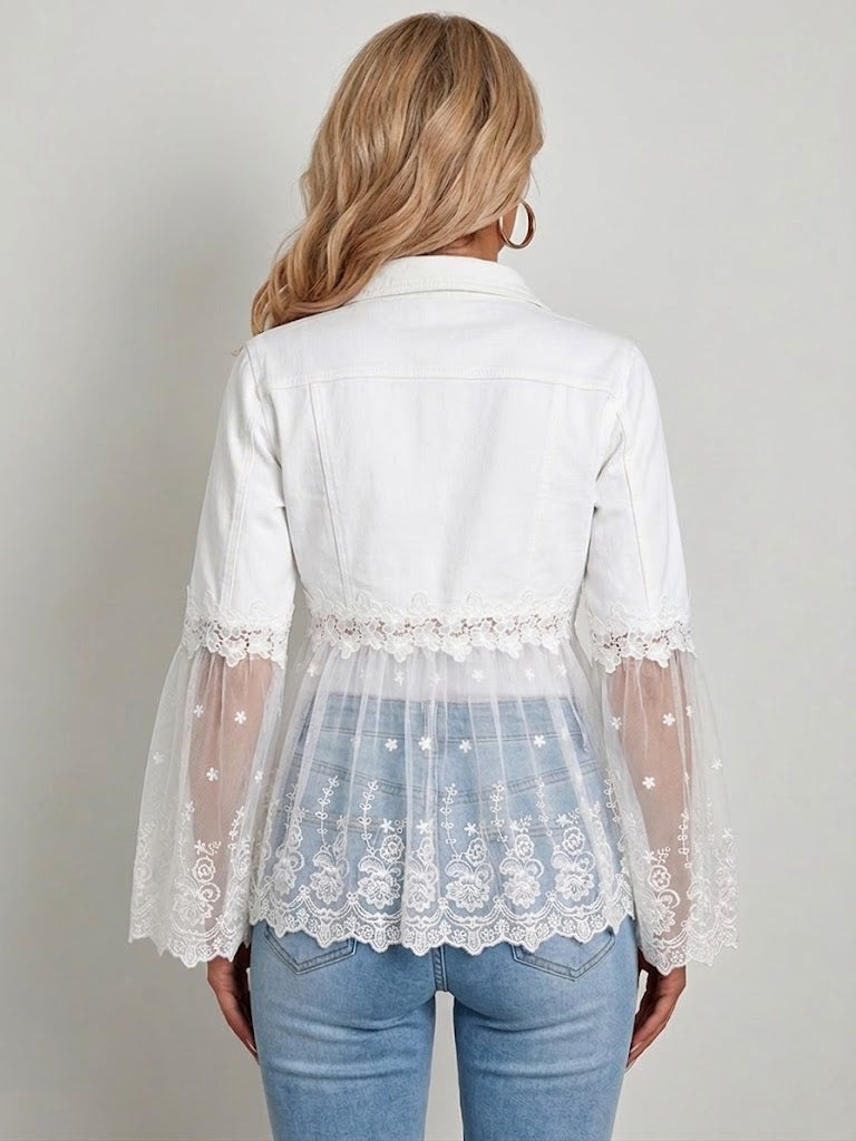 SUNNELACE | LACE-PANEL JACKET