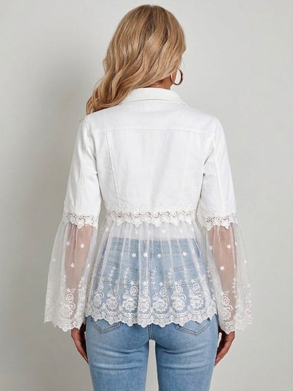 SUNNELACE | LACE-PANEL JACKET
