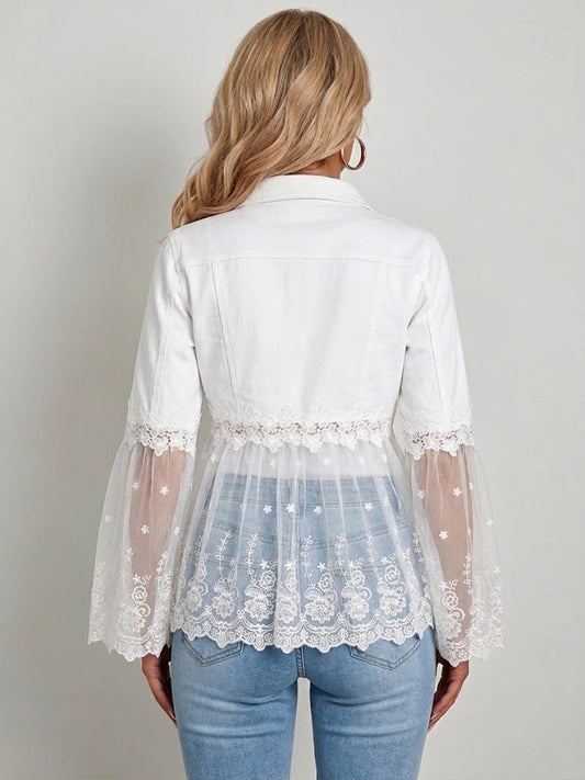 SUNNELACE | LACE-PANEL JACKET